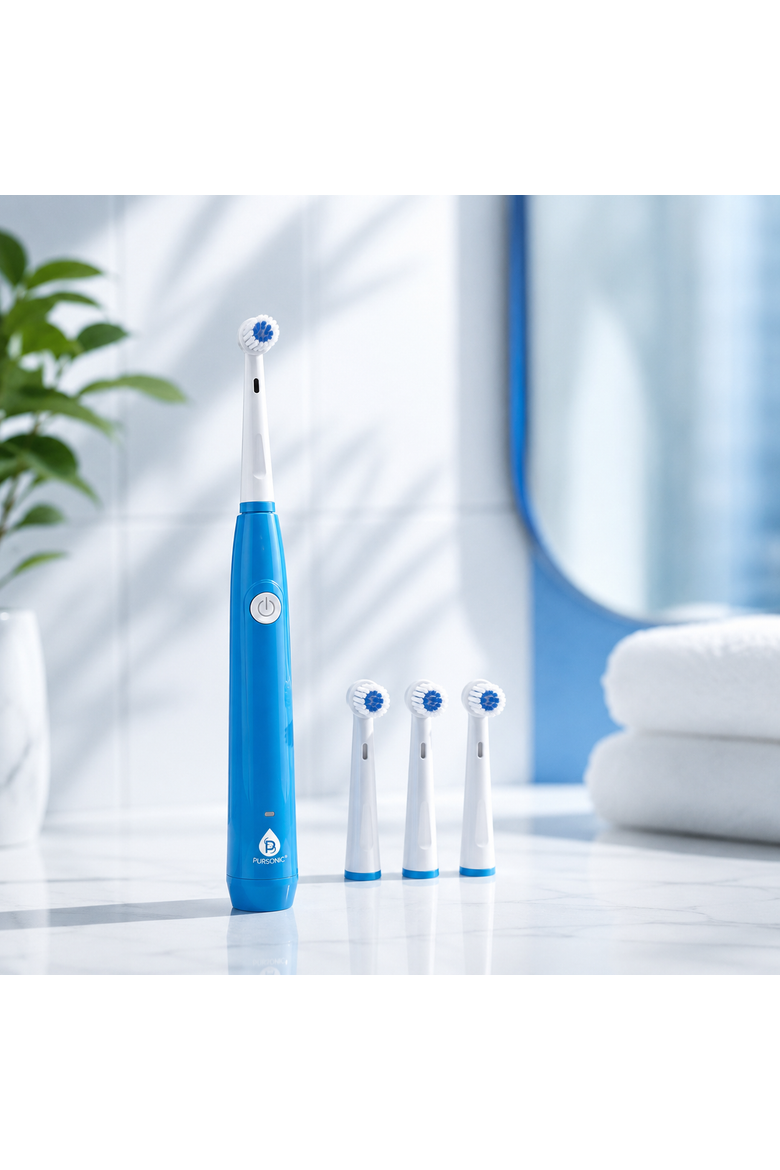 Rotary Toothbrush & UV Sanitizer Station, Alternate, color, White