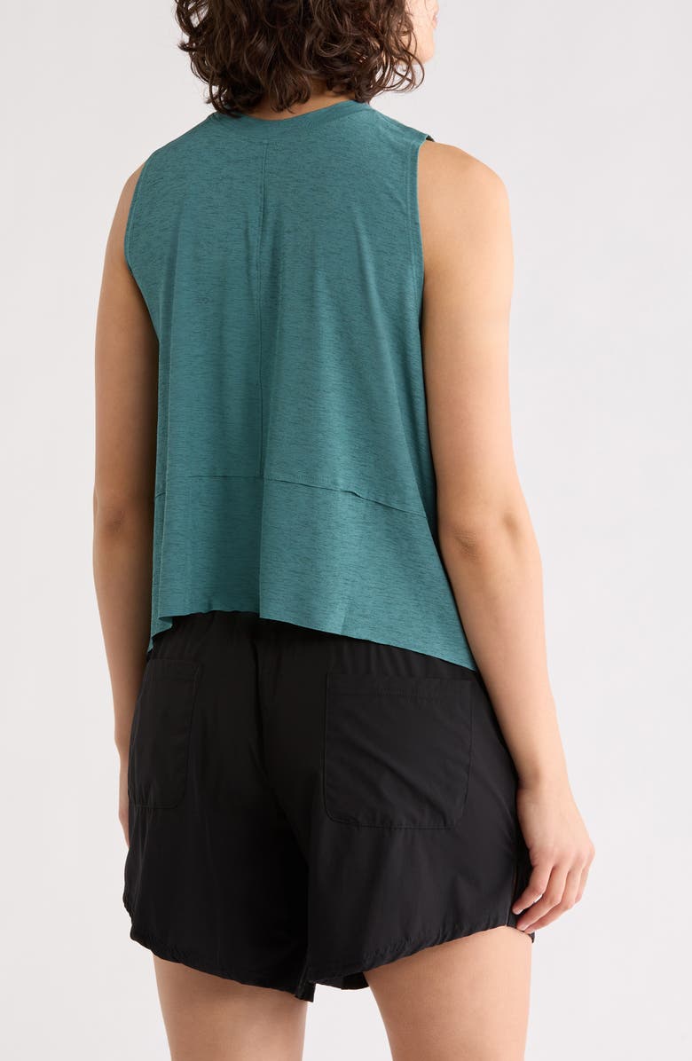 Free People FP Movement Temp Muscle Tank, Alternate, color, Evergreen