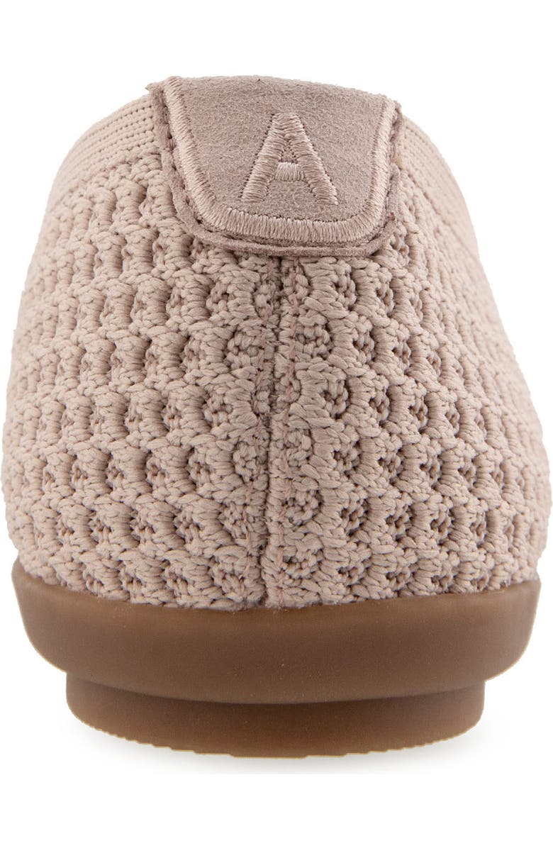 Aerosoles Danielle Knit Flat, Alternate, color, Cipria Textured Knit Fabric