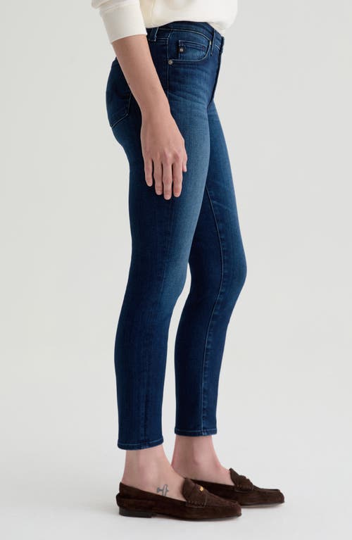 Ag Prima Low Rise Ankle Cigarette Jeans In Blue