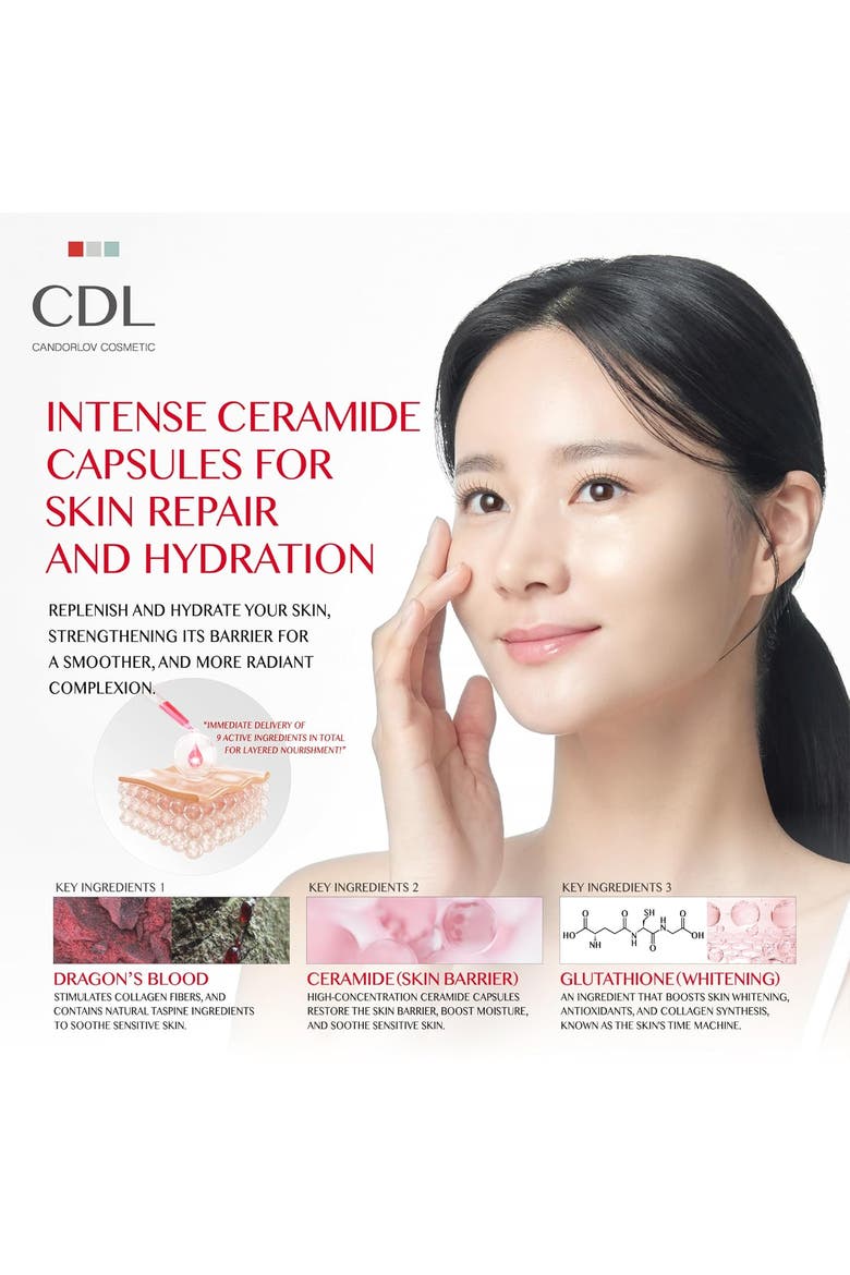 Moisturizing Facial Serum Ceramide Dragons Blood Pink Capsule 1.7 oz, Alternate, color, None