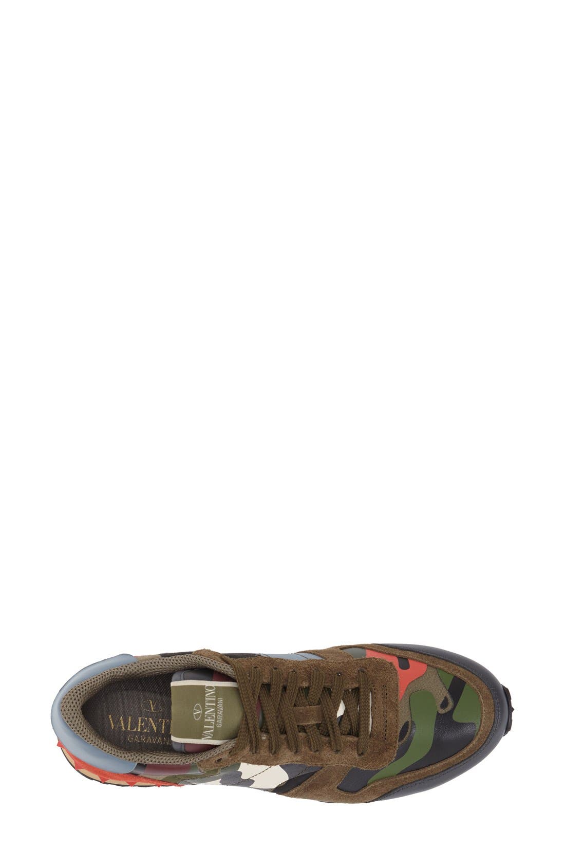 Valentino Garavani Valentino Rockstud Camo Sneaker, Alternate, color, 