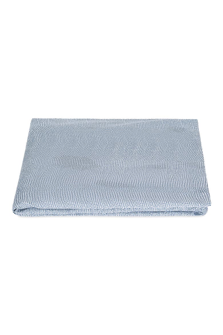 Jasper Cotton Sateen Fitted Sheet, Main, color, STEEL BLUE