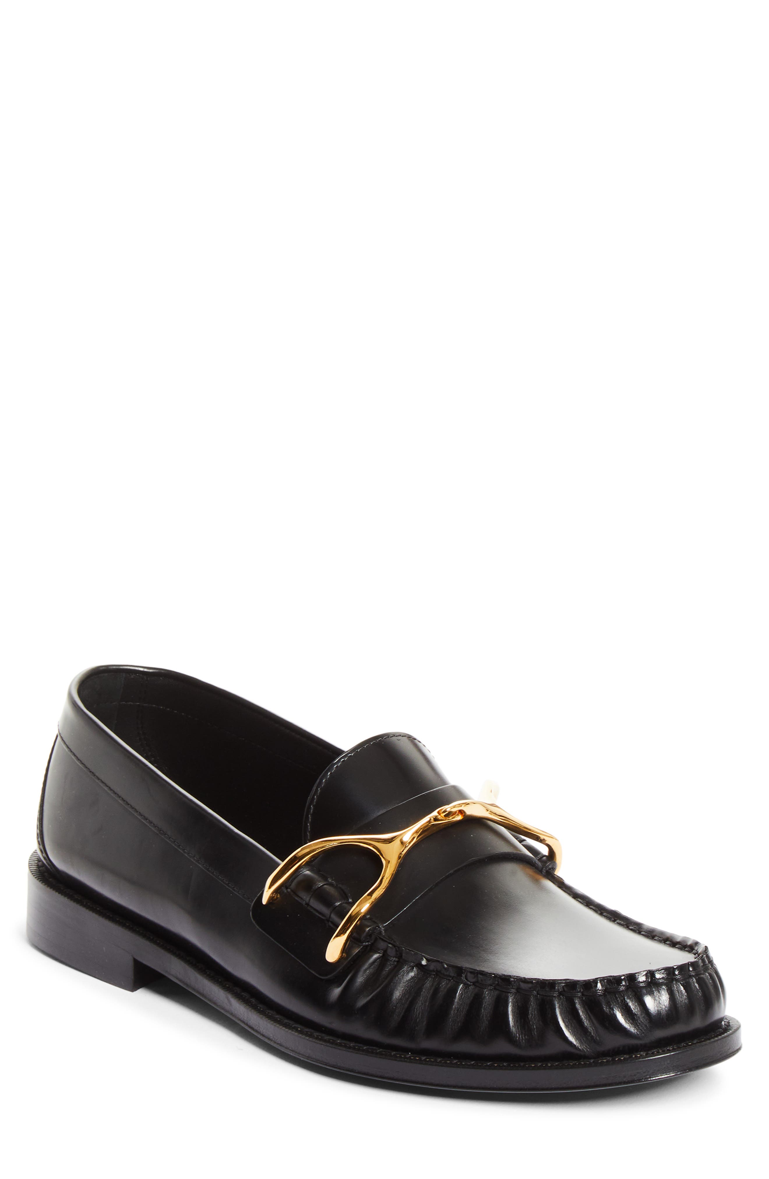McQueen Wishbone Loafer, Main, color, Black