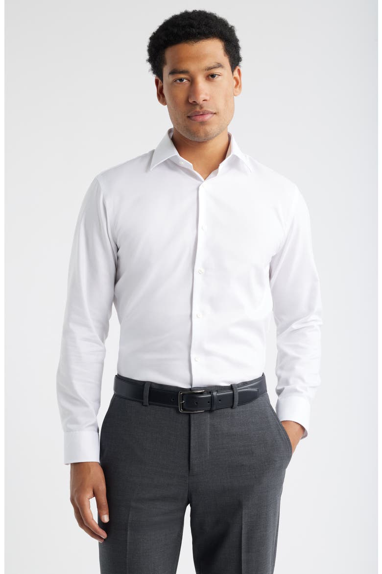 nordstrom tailored fit dress shirt Trim Fit Royal Oxford Dress Shirt (Men)
