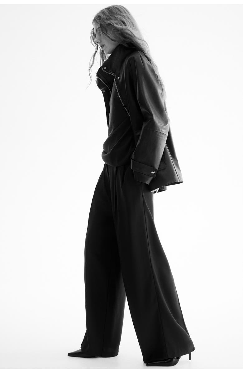 H&M Tailored Trousers, Alternate, color, Dark Brown