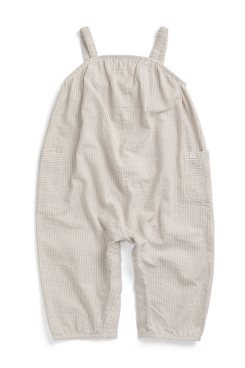 Stripe SeersuckerJumpsuit, Main, color, Grey stripe