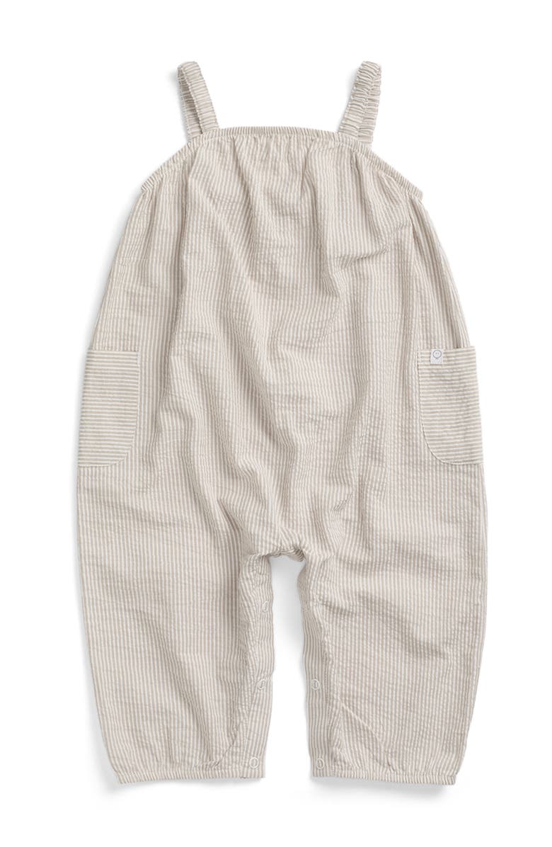 MORI Stripe Seersucker Jumpsuit, Main, color, Grey Stripe