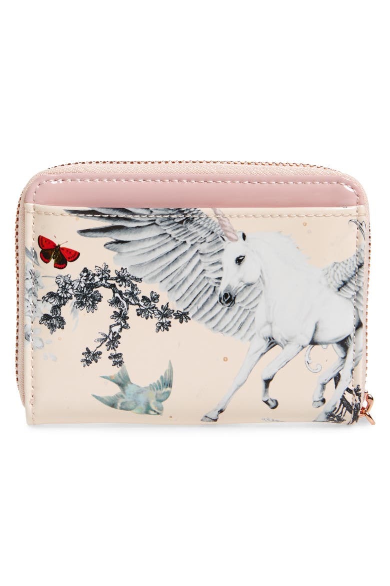 Vincent Enchant Leather Zip Purse, Alternate, color, PALE PINK