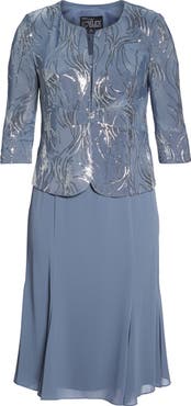 Alex Evenings Mock Two-Piece Jacket Dress
