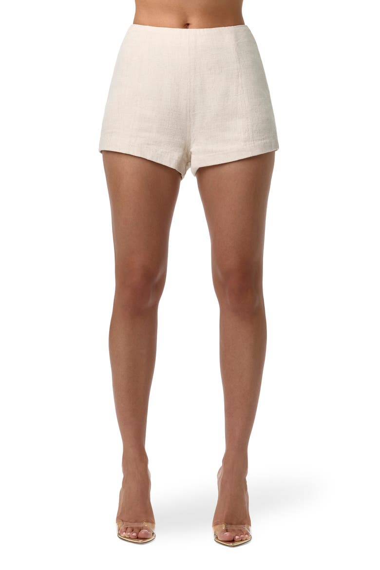 San Tropez High Waist Shorts, Main, color, CREAM