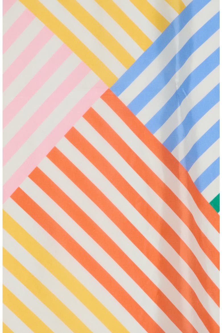 Herringbone Stripe Large Scarf, Alternate, color, BLUE MULTI