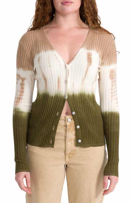 Seven7 Tie Dye Ribbed Cardigan