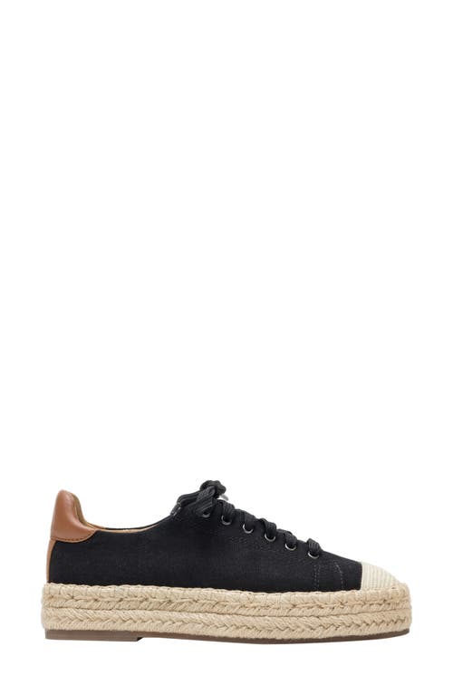 Linea Paolo Silva Espadrille Sneaker In Black/cognac