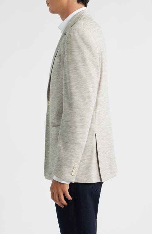 Jack Victor Hartford Knit Wool Mélange Sport Coat In Nude