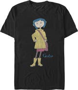 Coraline Men's Classic Raincoat Pose Short Sleeve T-Shirt