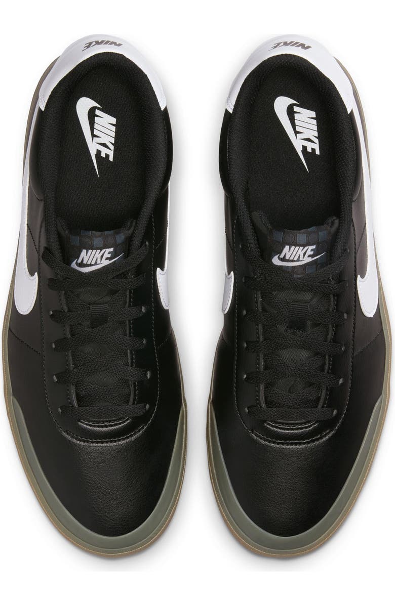 Nike Court Shot Low Top Sneaker, Alternate, color, Black/ White Gum