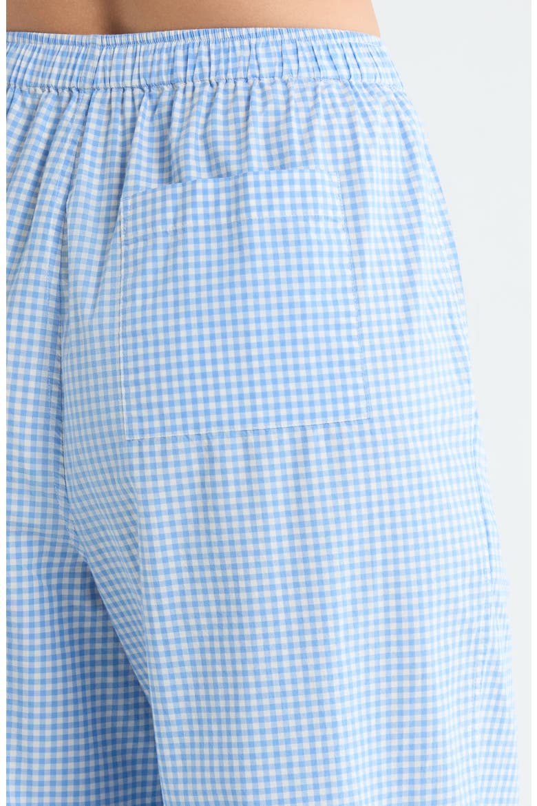 Airy Cotton Ankle Lounge Pants, Alternate, color, MARKET CHECK