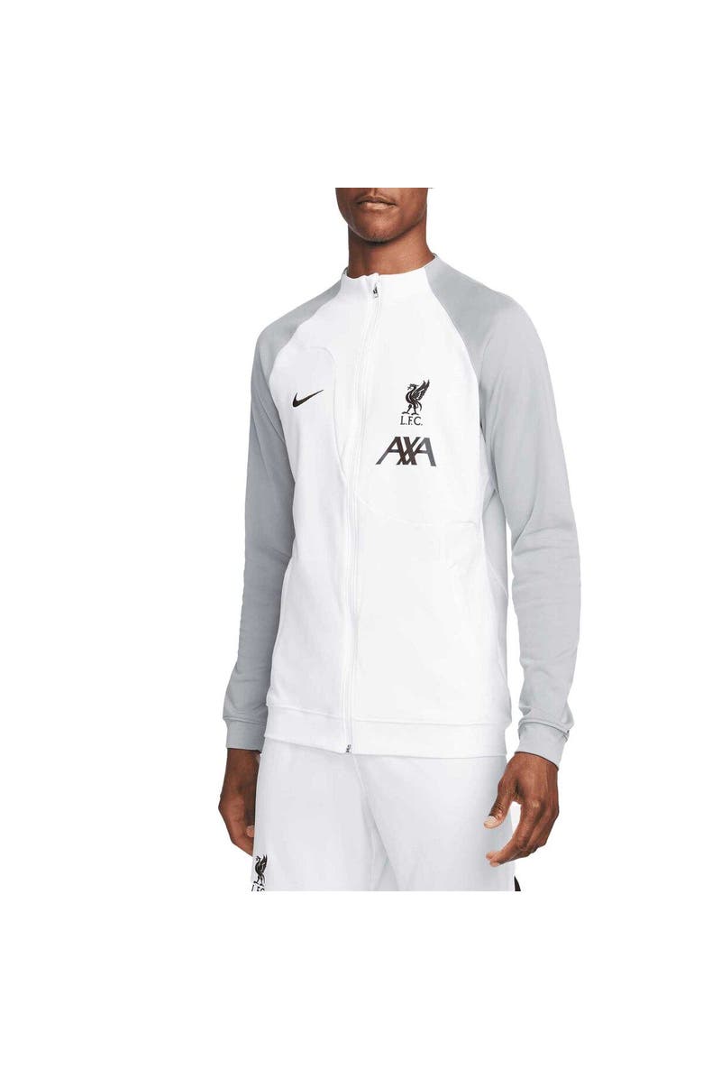 Nike Men's Nike White Liverpool Academy Pro Anthem Performance Full-Zip Jacket, Main, color,