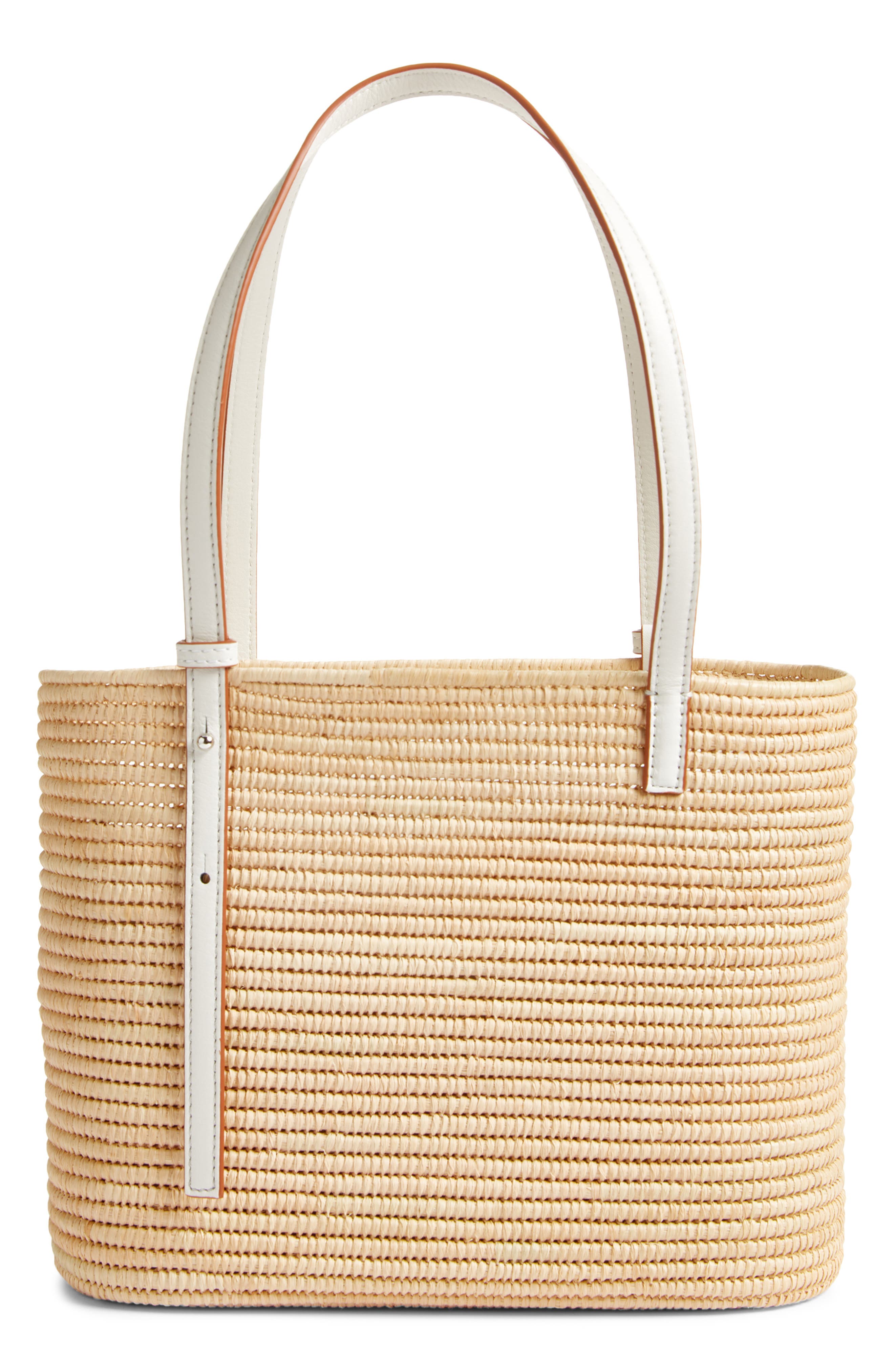 Loewe x Paula's Ibiza Small Square Raffia Basket Bag, Alternate, color, 