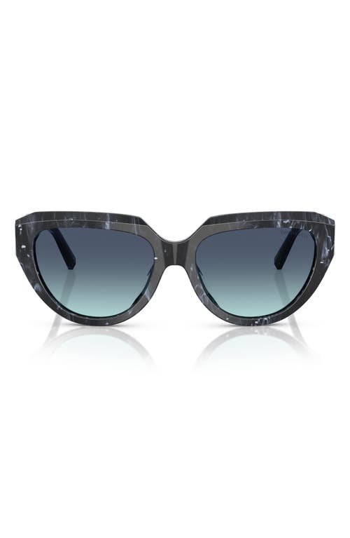 Tiffany & Co . 55mm Gradient Pillow Sunglasses In Black
