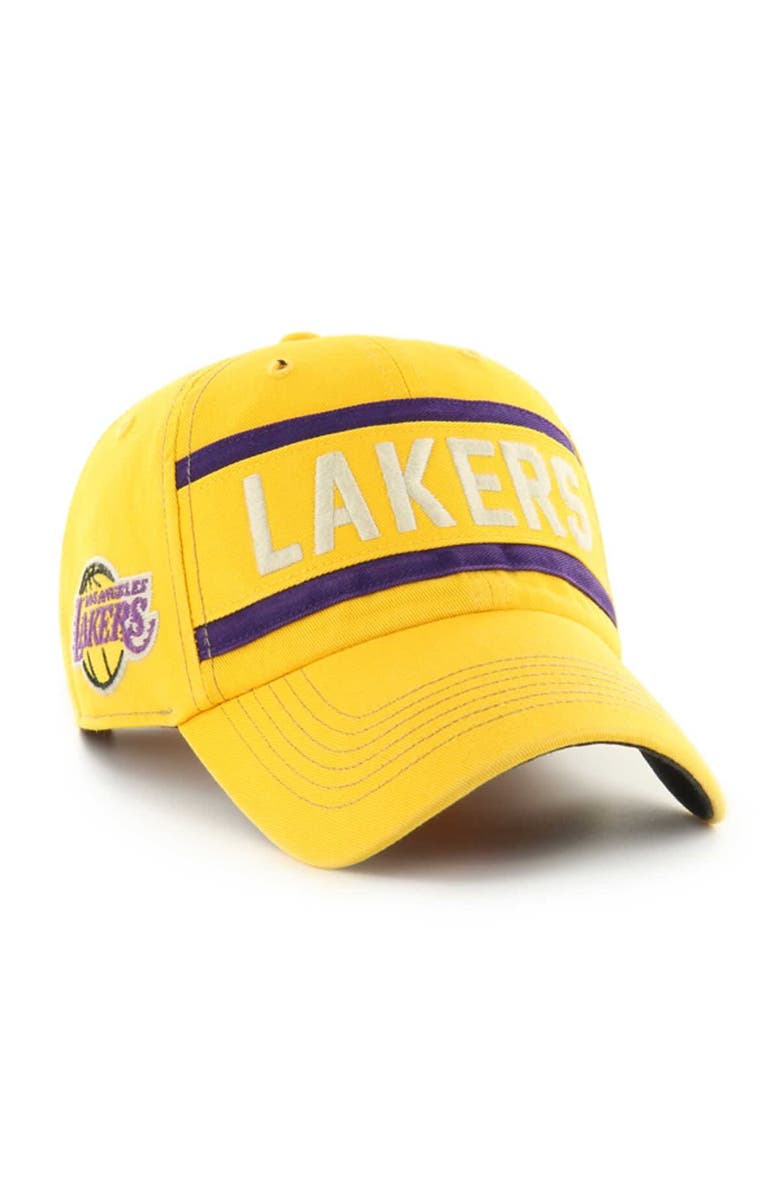 '47 Men's '47 Gold Los Angeles Lakers Quick Snap Clean Up Adjustable Hat, Main, color, 
