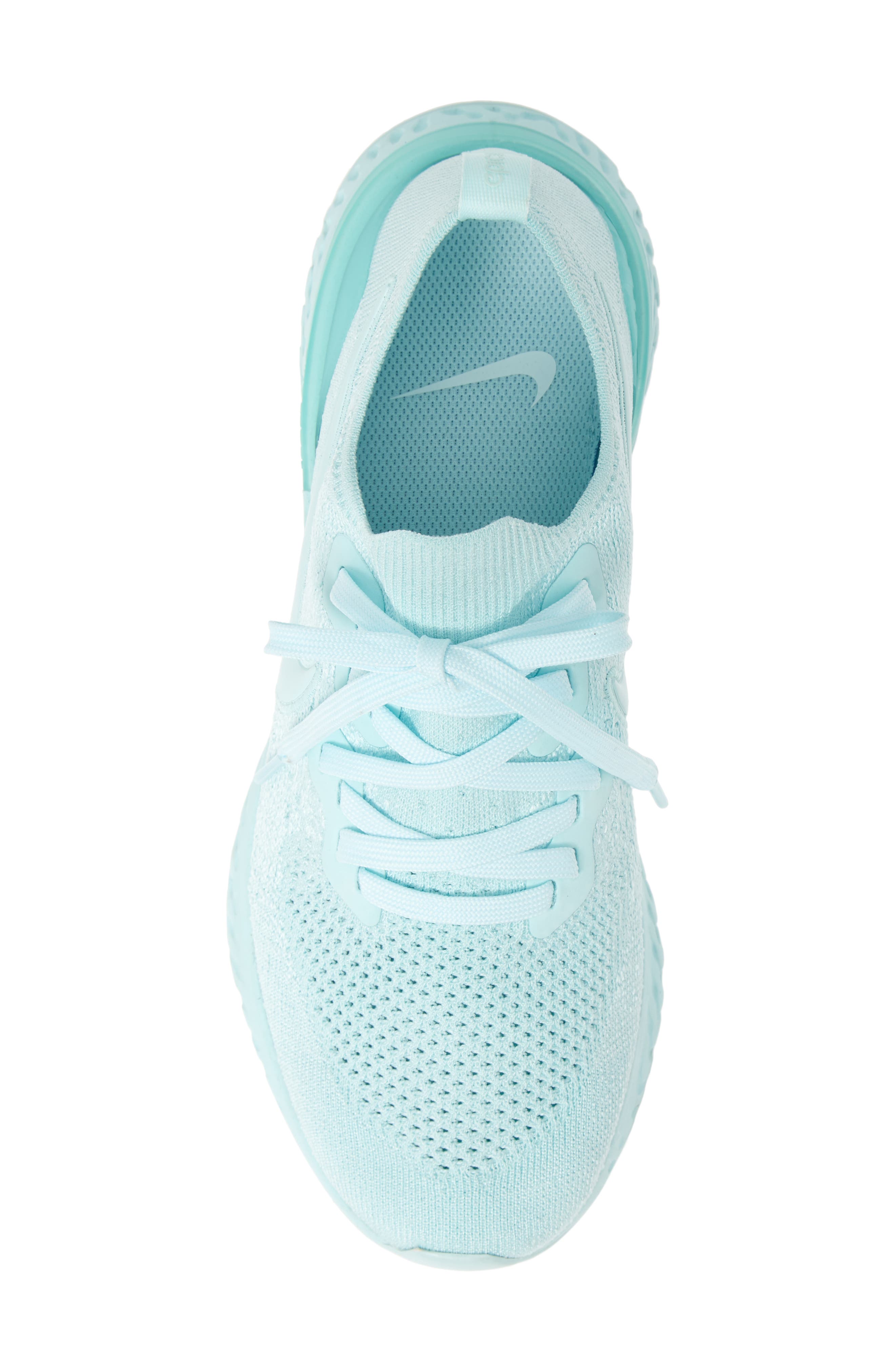 Epic React Flyknit 2 Running Shoe, Alternate, color, TEAL TINT