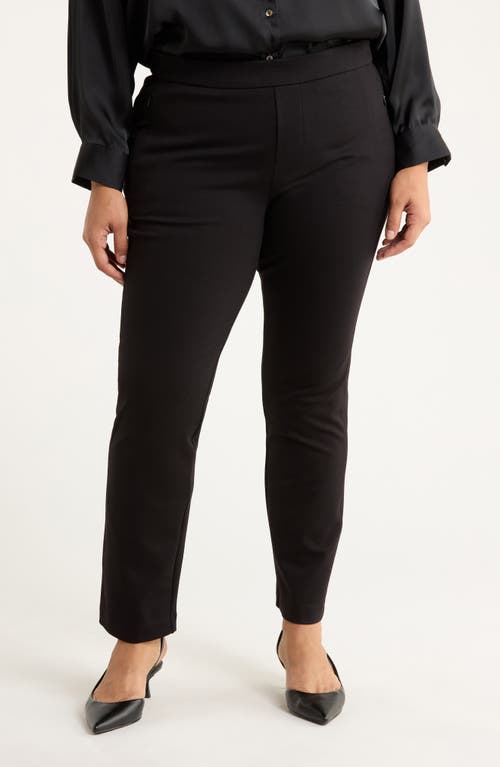 Liverpool Pull-on High Waist Skinny Ponte Pants In Black