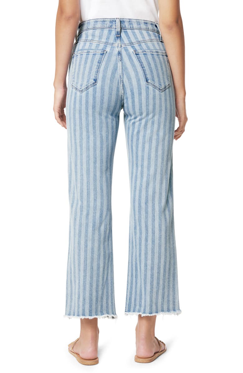 Joe's The Blake Stripe Fray Hem Crop Jeans, Alternate, color, 