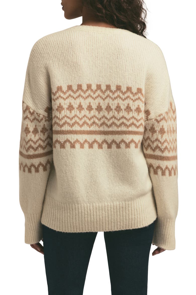 The Winter William Merino Wool Blend Sweater, Alternate, color, IVORY FAIRISLE