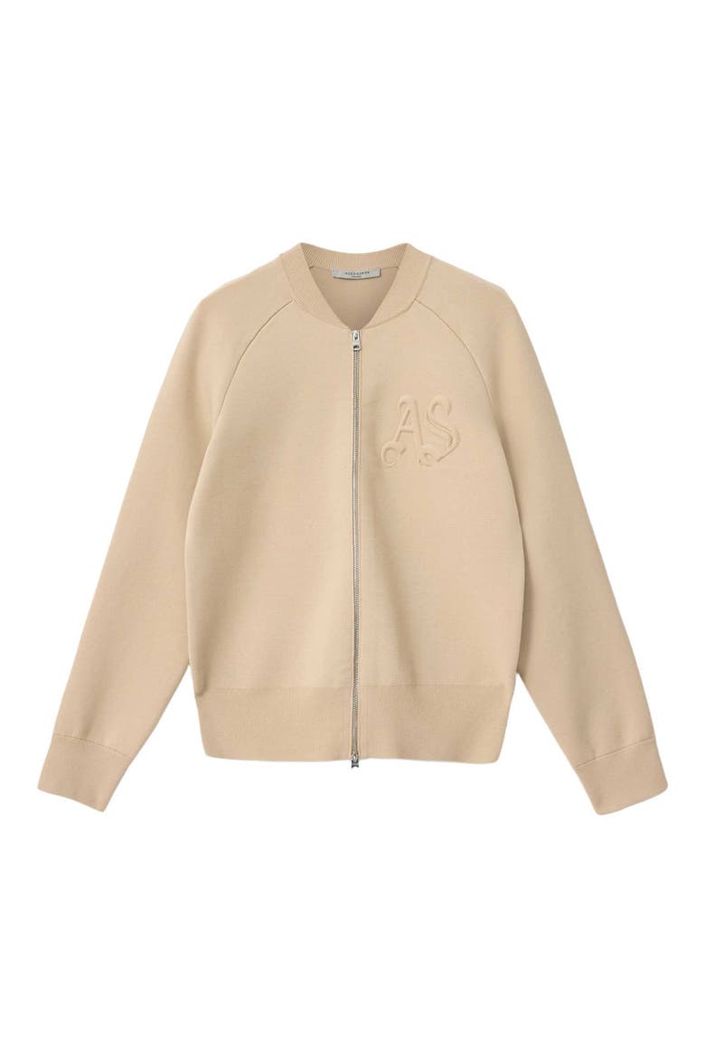 Sonny Bomber Cardigan, Alternate, color, PEBBLE WHITE