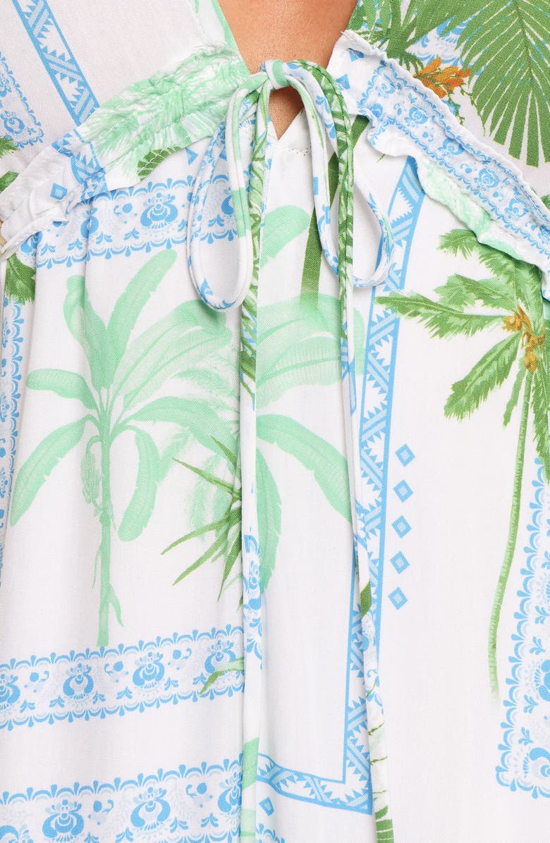 Petal & Pup Rhiannon Print Sleeveless Maxi Dress, Alternate, color, Green Multi