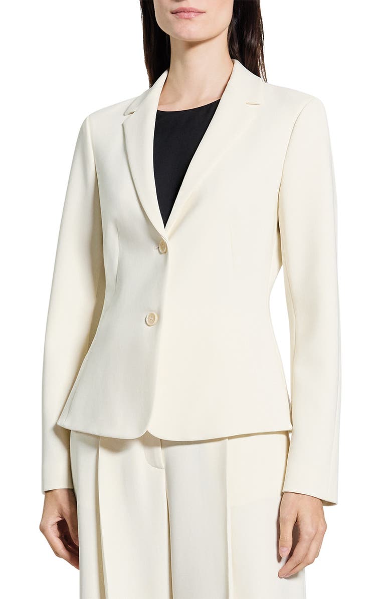 Theory Admiral Crepe Blazer, Main, color, Rice