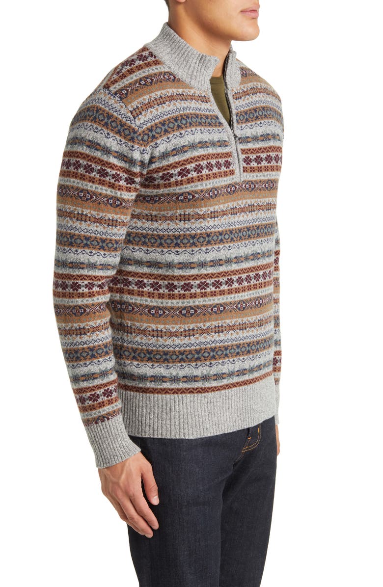 Schott NYC Fair Isle Wool Blend Sweater, Alternate, color, 