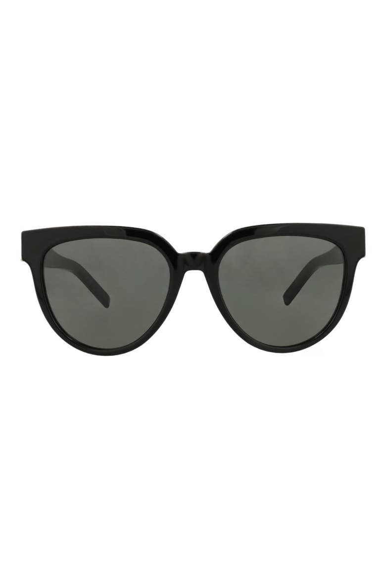 54mm Cat Eye Sunglasses, Main, color, BLACK BLACK GREY