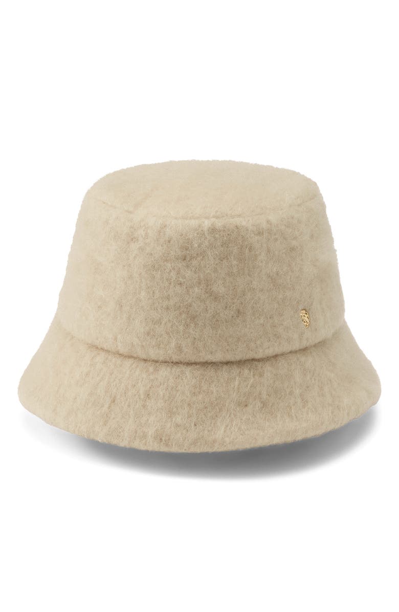 Helen Kaminski Rita Wool Blend Bucket Hat, Main, color, Wheat