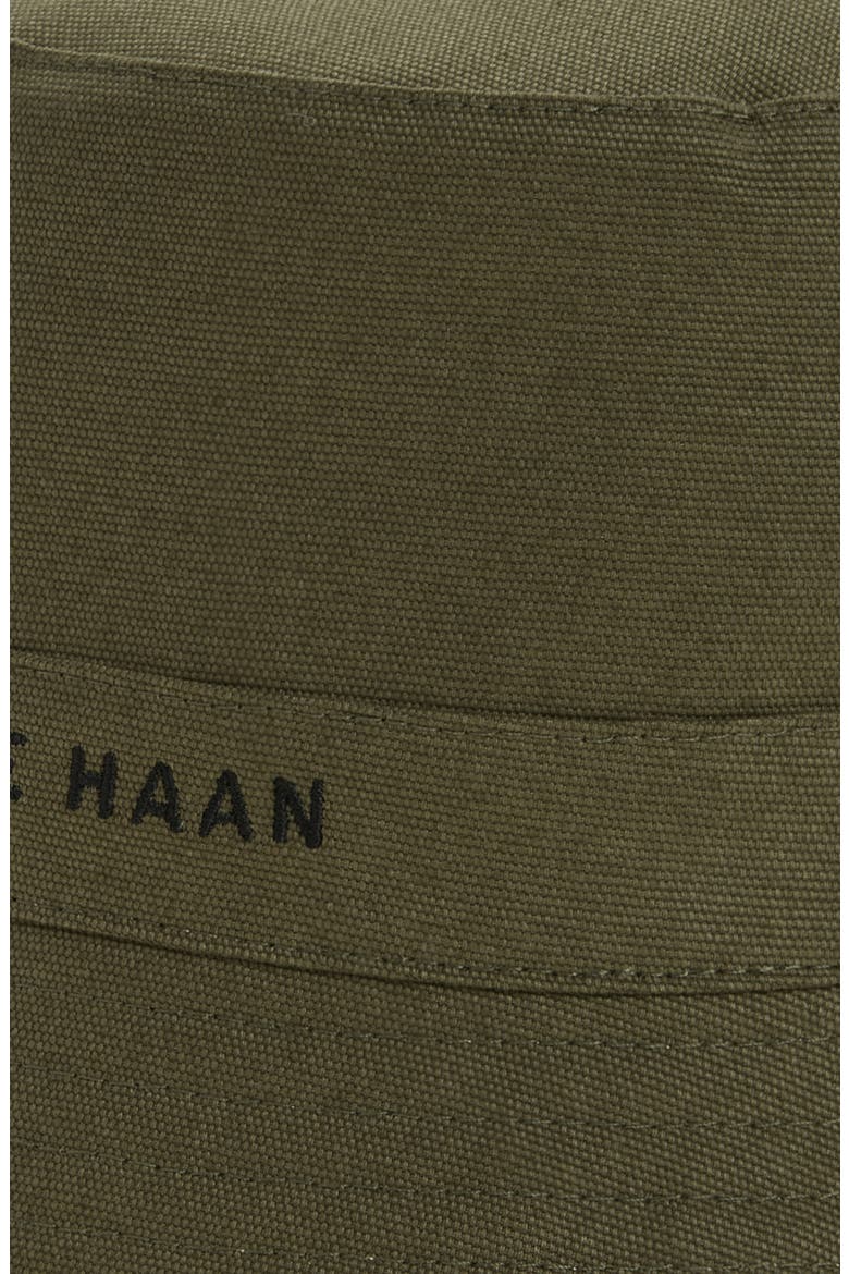 Embroidered Reversible Cotton Bucket Hat, Alternate, color, OLIVE/ BEIGE