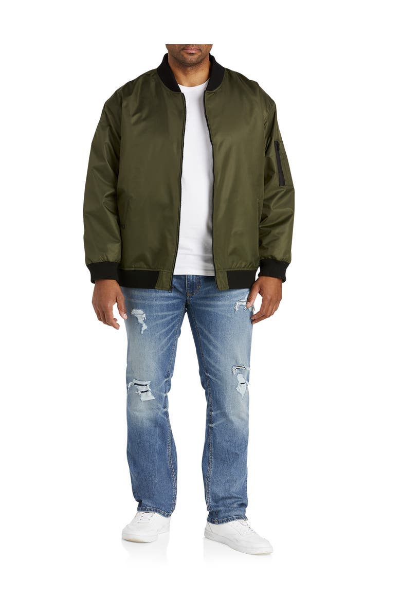 True Nation by DXL Big & Tall Damaged Blue Tapered-Fit Destructed Jeans, Alternate, color, 