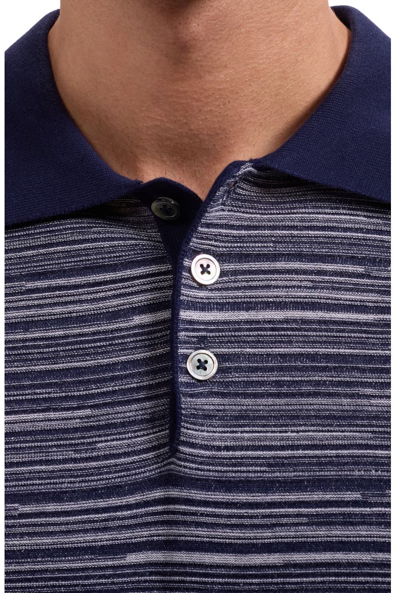 Space Dye Polo Sweater, Alternate, color, NAVY