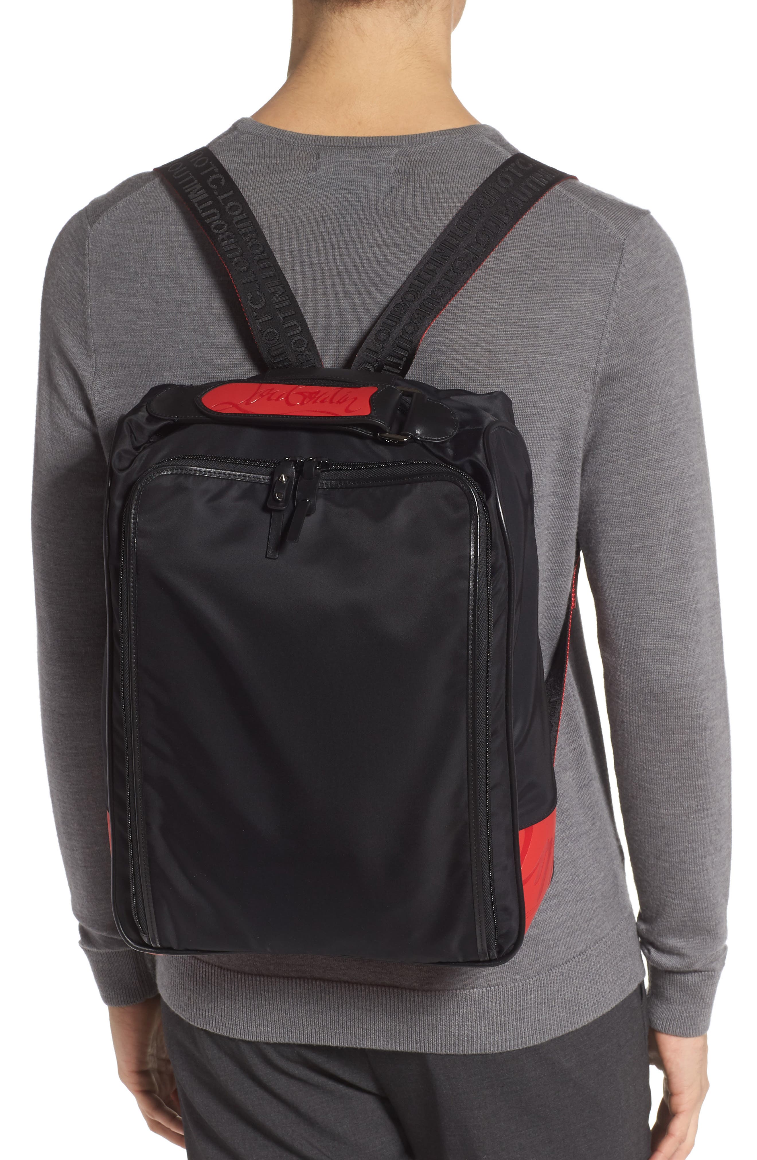 Christian Louboutin Hop'n Backpack, Alternate, color, 