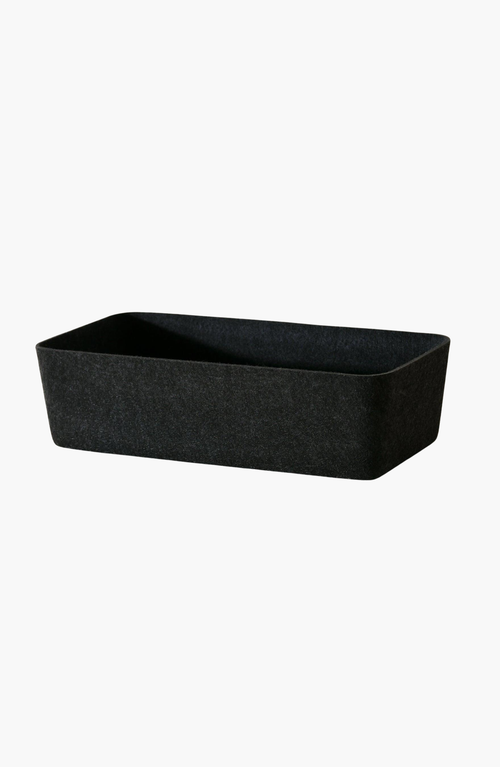 Sortjoy The Sculpted Bin In Carbon - Set Of 3
