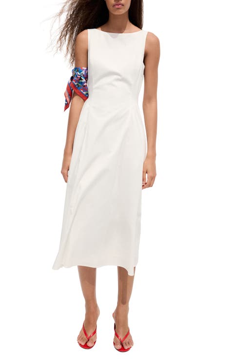 Nicole Drop Waist Midi Dress