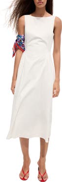 MANGO Nicole Drop Waist Midi Dress