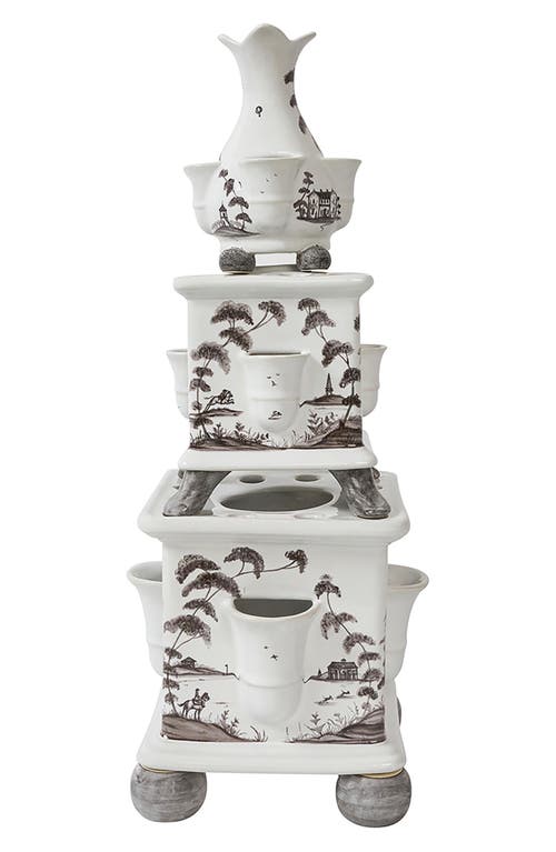 Juliska Juloska Country Estate 3-piece Tulipiere Tower Set In Flint Grey