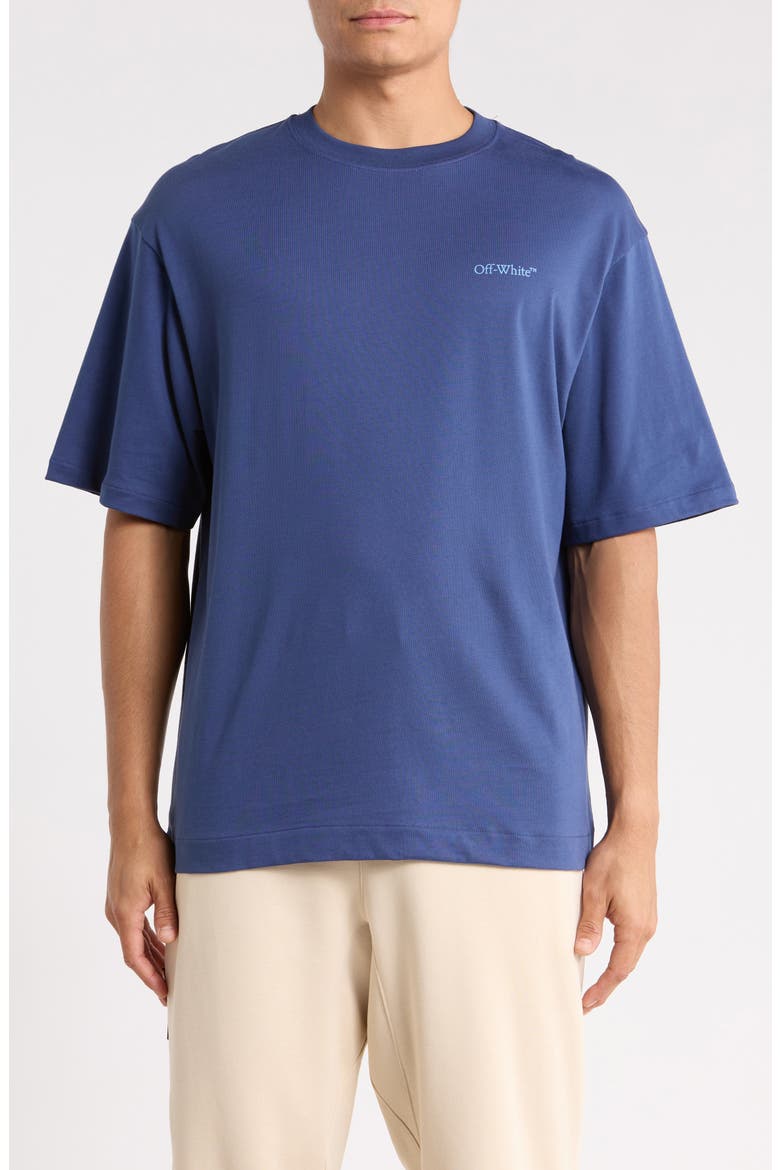 Tape Arrow Graphic T-Shirt, Main, color, DARK BLUE