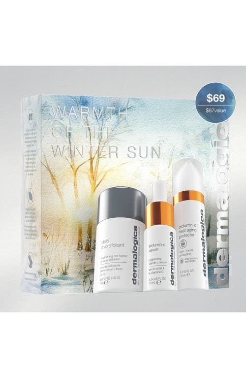 Dermalogica ® Warmth Of The Winter Sun Set $87 Value In Transparent
