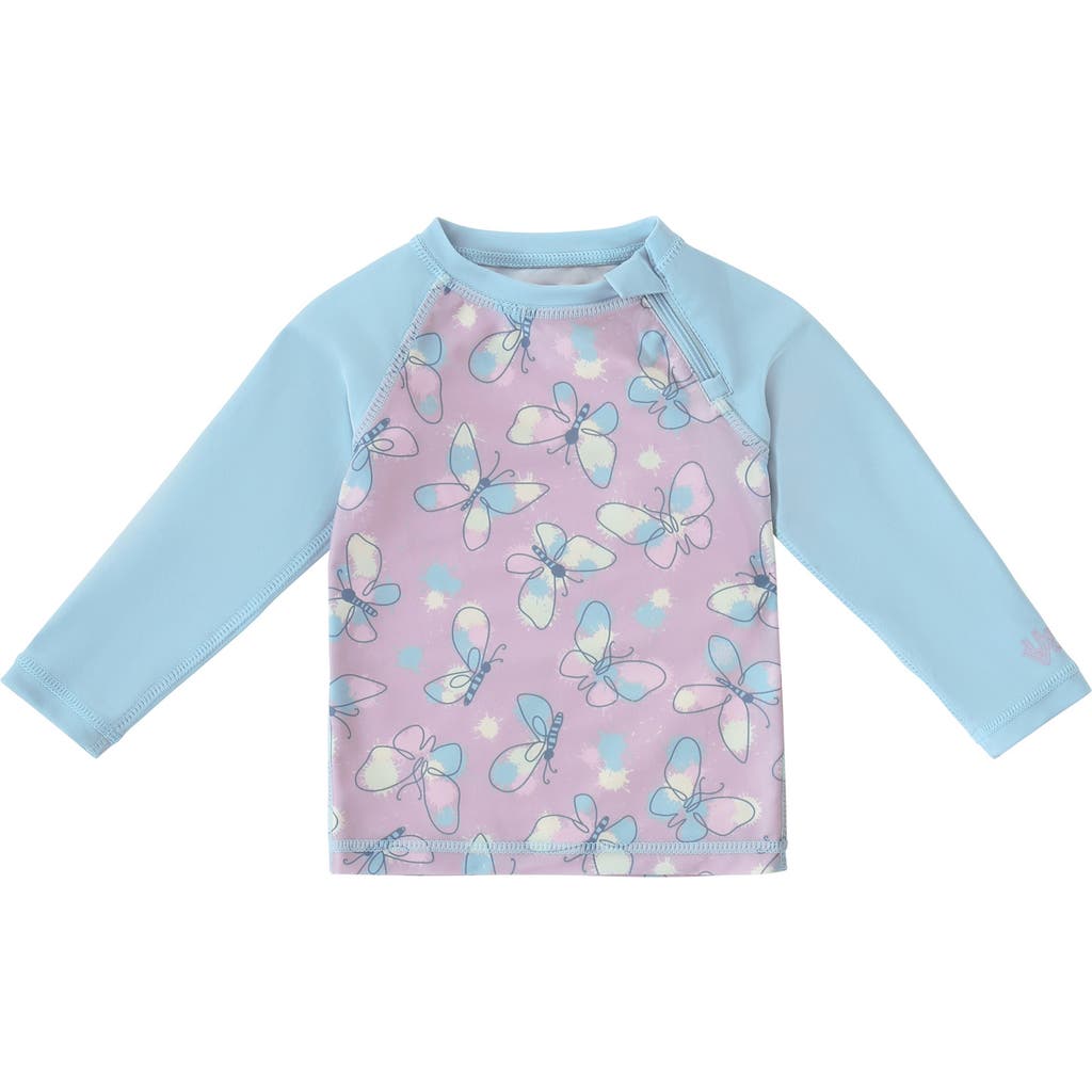 Uv Skinz Zippy Long Sleeve Sun & Swim Shirt In Blue