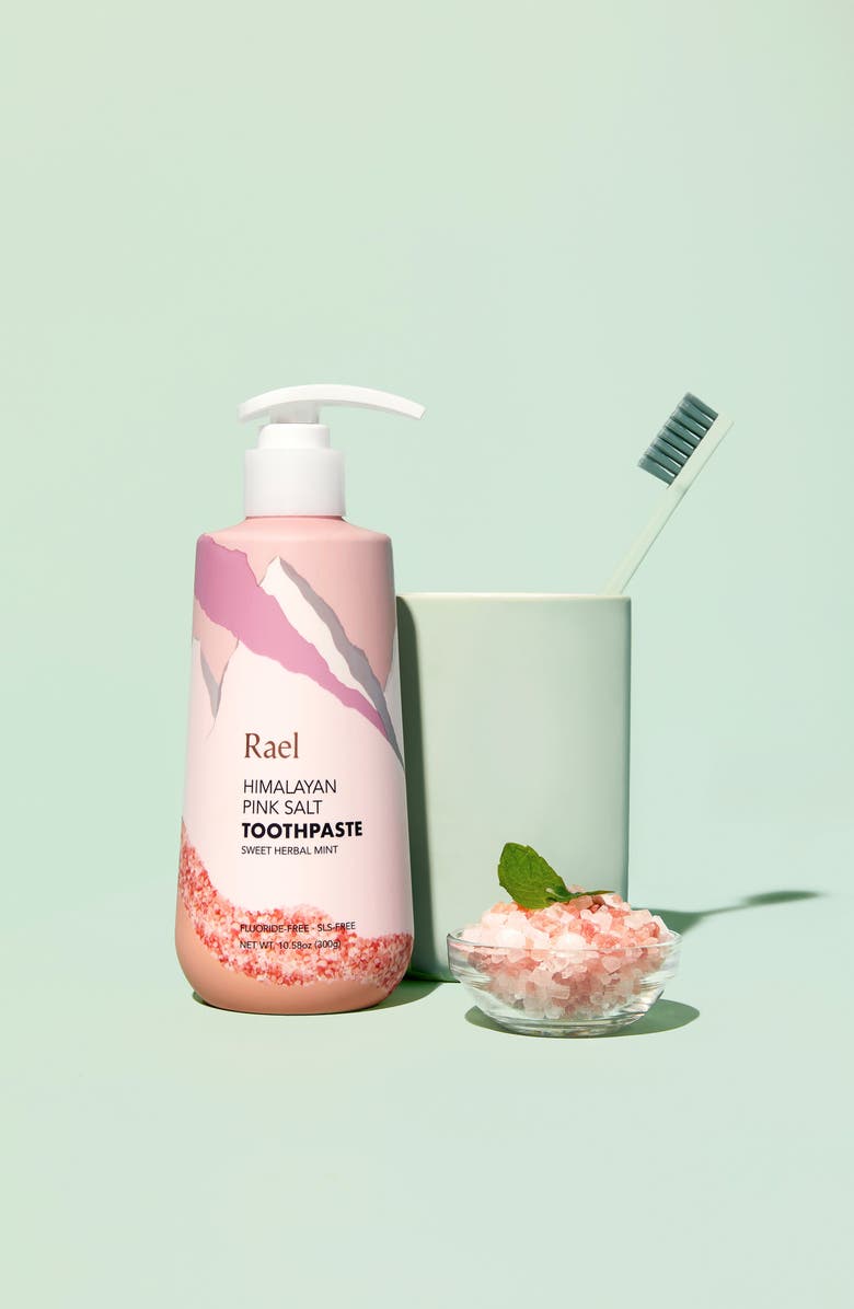 Rael Himalayan Pink Salt Toothpaste Bottle with Pump, Alternate, color,