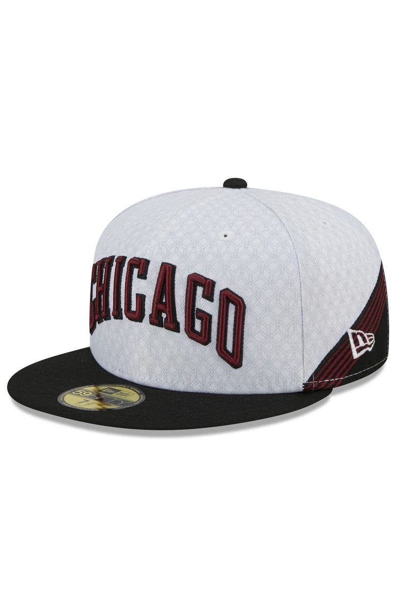 New Era Men's New Era  Black Chicago Bulls 2022/23 City Edition Official 59FIFTY Fitted Hat, Main, color, 