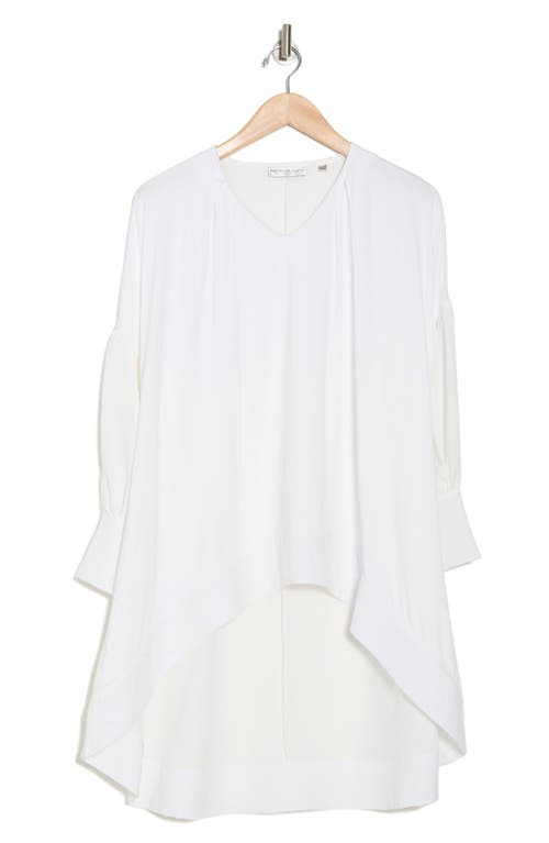 Patrizia Luca Oversize V-neck Top In White